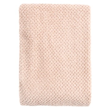 HOLA 和樂家居 奧可利雙色紗竹纖維混紡風格毛巾 176g 棉紗 80 x 40 x 0.4cm  粉色  1個