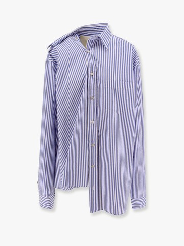 Cotton shirt with striped motif - A PAPER KID - gender_Woman