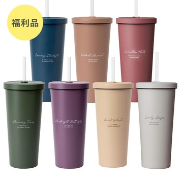 【Oolab 良杯製所】(福利品) 小莊園系列陶瓷易潔層吸管杯(二代) 710ml