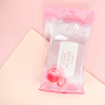 ⚡快速出貨🚀SAVON & CO. 粉嫩蜜桃 沁涼超爽膚濕巾(20入)