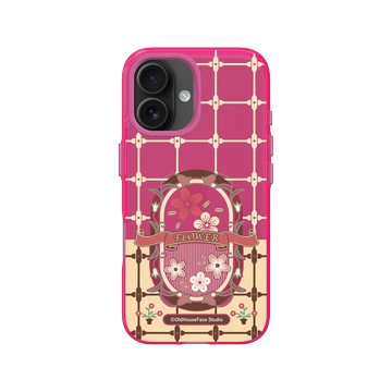 iPhone 16 Clear 粉漾桃 - 老屋顏 Old House Face - 鐵窗花 - 花卉
