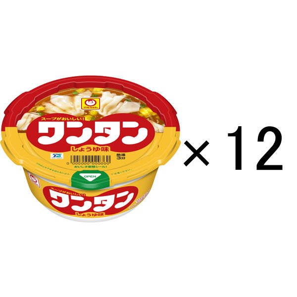 東洋水産マルちゃん ワンタン しょうゆ（醤油）味 1セット（12個） 東洋水産