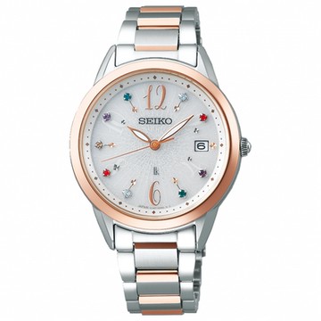 SEIKO精工 LUKIA 聖誕星空限量太陽能女錶-33.9mm(V147-0CP0KS/SUT400J1)