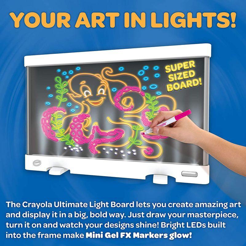 クレヨラ (Crayola) ライトアップ スタンドお絵かきボード 光る LED