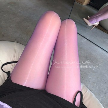 高質感絲滑觸感 果凍絲襪1D極光無腰邊一線襠絲襪 紫色絲襪 美腿絲襪 連褲襪
