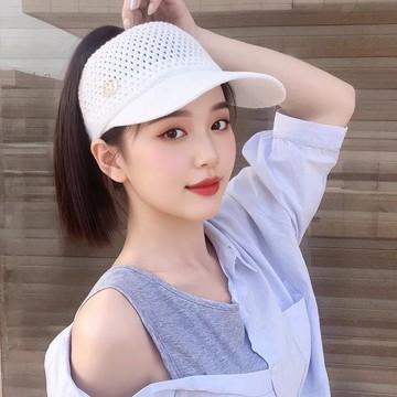 【KEKE】帽子假髮女 遮陽防曬 直髮馬尾帽 時尚 戶外鏤空不悶熱 紮高馬尾 假髮帽 改變造型 不著痕跡 自然假髮 百搭