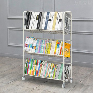 移動書架落地多層學生小書架兒童繪本架簡易置物架臥室家用收納架