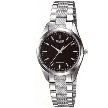 CASIO 時尚典雅淑女錶(LTP-1274D-1A)-丁字黑面/25mm / 考試錶