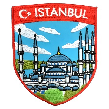 A-ONE 匯旺 地標造型刺繡 土耳其 伊斯坦堡 藍色清真寺 NO.240 7.5 x 6 CM  彩色  1個