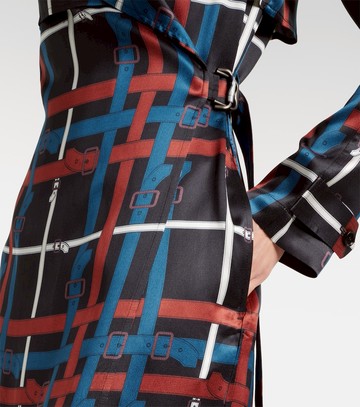 Burberry Belt Check crêpe wrap dress