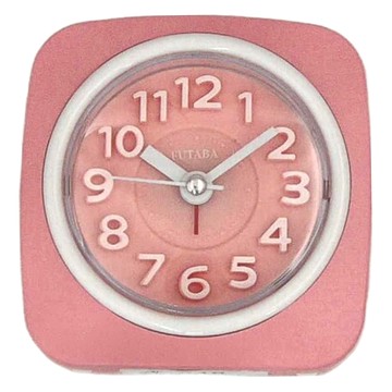 FUTABA 立體凸字粉彩鬧鐘  邊框內置夜燈  顏色隨機