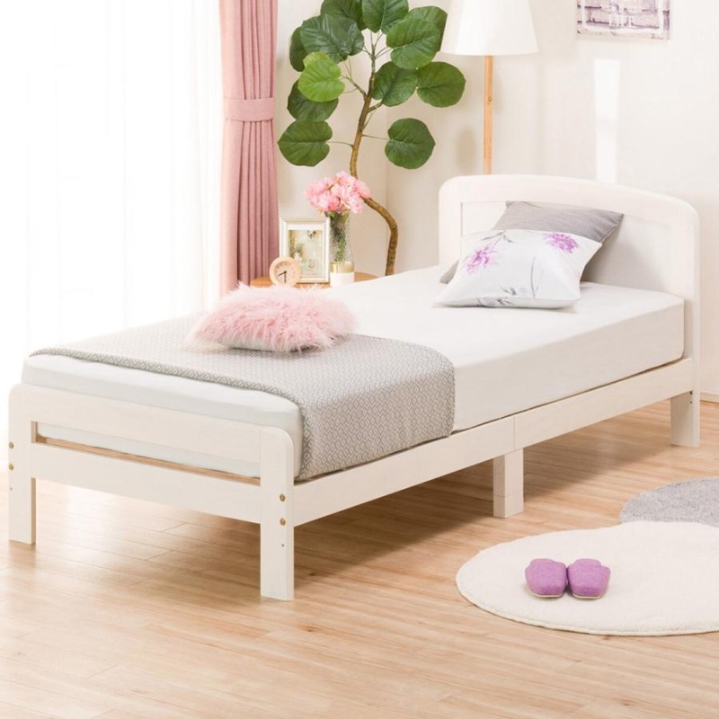 ニトリ ベッド ルカ2 ホワイト木製シングルベッドフレーム ｼﾝｸﾞﾙﾍﾞｯﾄﾞ ﾆﾄﾘ ﾙｶ2