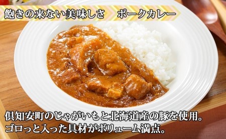 先行受付無地熨斗 倶知安 ポークカレー 中辛 計10個 北海道 カレー レトルト食品 豚肉 ポーク 野菜 じゃがいも お取り寄せ グルメ スパイス おかず お肉 加工食品