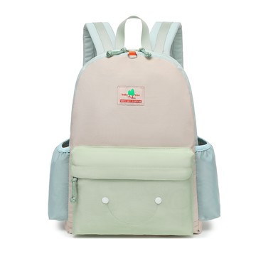 Heine 海恩 - Babytree 幼稚園書包 國小書包 後背包 校外教學包 S/M/L三種尺寸 BS1007-果綠象牙白 (L)