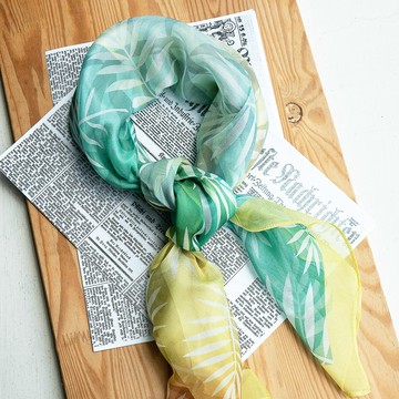 【NEAT】真絲雪紡絲巾Y02(90x90cm)