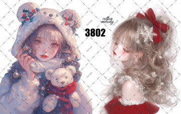 original sticker no.3802 人物貼紙 原創貼紙 原創人物貼紙 裝飾貼紙 cotton melody