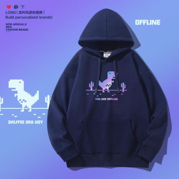潮牌春秋季男裝創意印花休閑衛衣