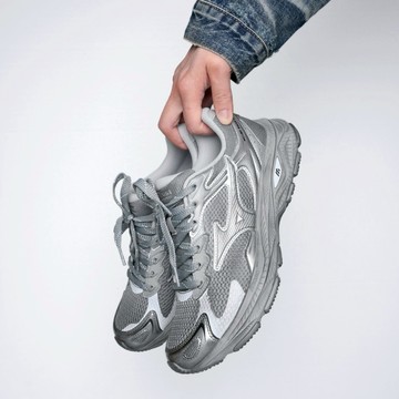 MIZUNO RACER S 雲霧灰 復古 跑步鞋 厚底 防滑 美津濃 D1GH253516