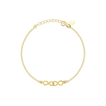 藏寶箱9999黃金金飾純金 雙扣無限大手鍊手環 時尚流行