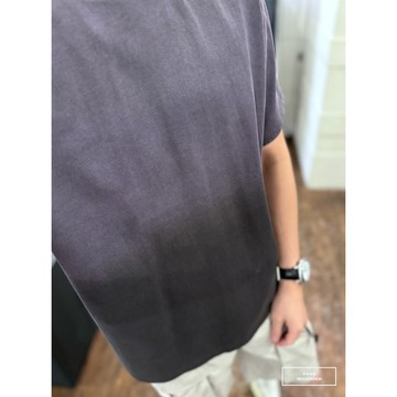 E7th.厚磅分層潑墨短T-深灰(E7S0012405)