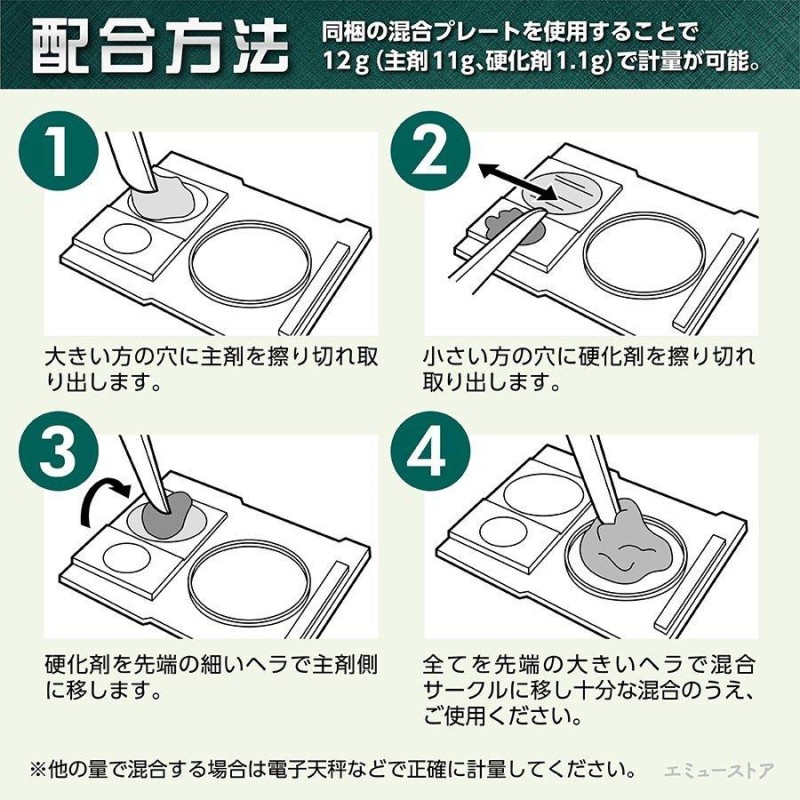 次世代型エポキシ パテ 接着剤 GM-8300 44g ブレニー技研 ジーナス