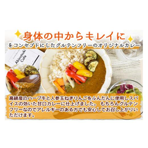 ふるさと納税 宮崎県 高鍋町 ＜あきのつきカフェ 玄米米粉カレー 180g×6（レトルト）＞翌月末迄に順次出荷