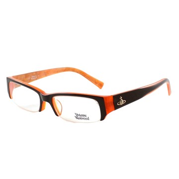 Vivienne Westwood 英國薇薇安魏斯伍德光學鏡框★時尚復古造型★英倫龐克風★(黑+橘) VVW13402