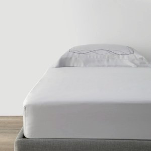 克萊歐500織天絲床包雙人 月石灰