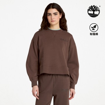 【網路限定】女款深棕色寬版圓領上衣|A41ZB243