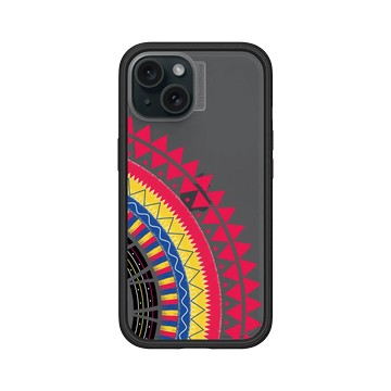 iPhone 15 Mod NX 黑 - 花生騷 WasangShow - 虹彩布裙