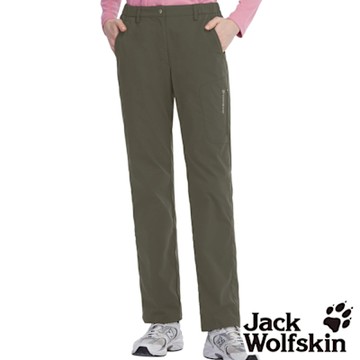 【Jack wolfskin 飛狼】女 機能多口袋休閒長褲 登山褲『橄綠』