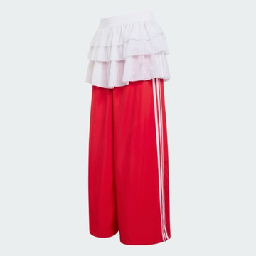 Adidas 愛迪達 Fb Tp KS1430 女 休閒長褲 紅 亞版 針織 抽繩 假兩件