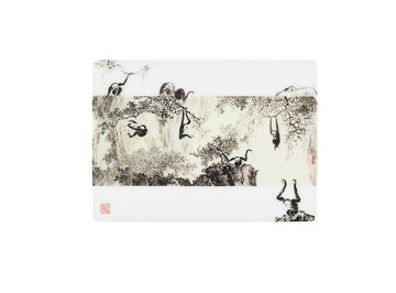 史博授權 | 十猿圖矽膠餐墊(溥心畬 十猿圖)