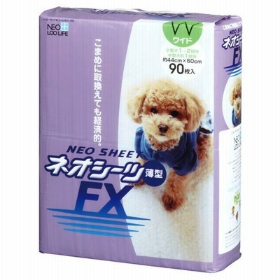 コーチョー:ネオシーツ FX ワイド 90枚 4972316207564 犬 シーツ シート トイレ 薄型 薄い 低コスト 経済的