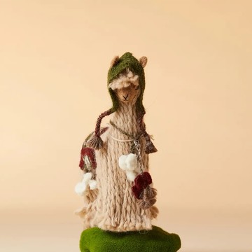 秘魯工匠手工針織羊駝-沙丘蘇利羊駝-駝