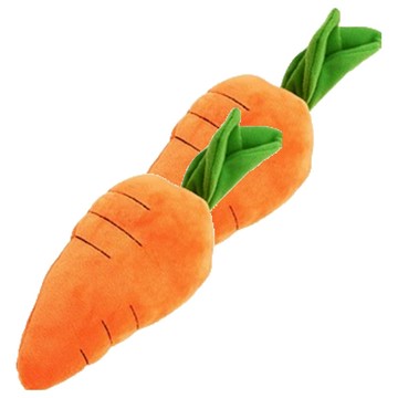 超大紅蘿蔔 中號 寵物發聲玩具 耐咬磨牙互動訓練用品  2個  胡蘿蔔