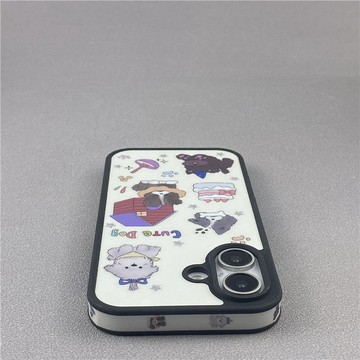 台灣出貨🔥卡通可愛狗狗派對iPhone16ProMax蘋果15手機殼全包17防摔13硬殼14