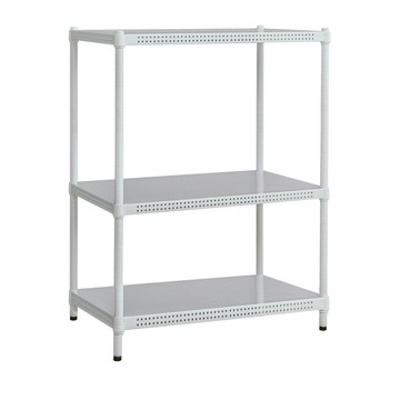 【dayneeds】極致美學75x45x120公分三層烤白沖孔層架