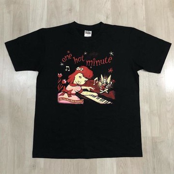 Red Hot Chili Peppers搖滾紅辣椒樂隊onehotminute復古短袖T恤