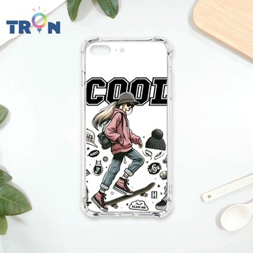 TRON IPhone 7/8 PLUS 雜誌風潮流女孩 四角防摔 軟殼 手機殼