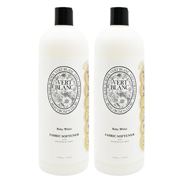 VERT BLANC 嬰兒衣物柔軟精 白色純淨  1L  2瓶