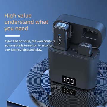 迷妳領夾式無線麥克風小蜜蜂手機收音麥器抖聲卡直播專用全套錄音 鑫弘-數碼配件