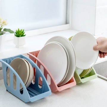 PS Mall【J1211】廚房碟盤收納架 碗盤瀝水架 餐具瀝水籃