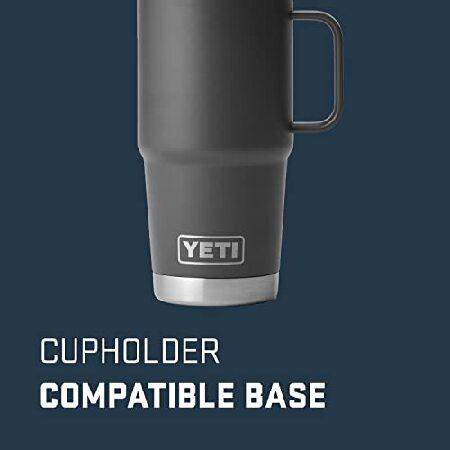 YETI Rambler 20 oz Travel Mug, Stainless Steel, Vacuum Insulated with Stronghold Lid, Charcoal並行輸入品
