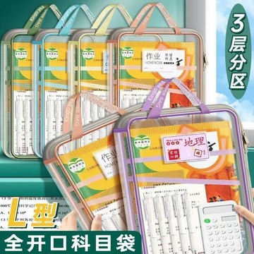 好貨下殺🌈文件袋 網紗文件袋 科目袋 科目分類袋 書本收納袋 試捲收納袋 l型文件袋 功課袋 課本收納袋 ULUZ