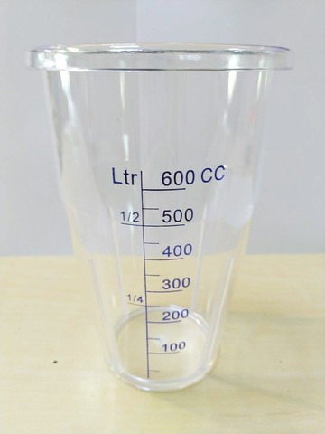 Caffe OTTIMO 冰奶泡機 均質機 奶昔機 PC透明杯 600ml 有刻度【良鎂咖啡精品館】