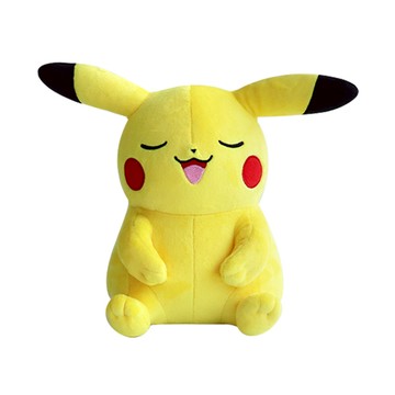 寶可夢 微笑皮卡丘絨毛娃娃  1個  25cm  黃色