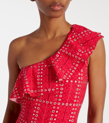 Marant Etoile Sicilya ruffled printed swimsuit