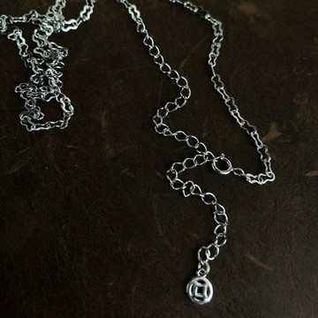 小寶925純銀8字招財鏈任意扣毛衣鏈項鏈女裸鏈可穿吊墜輕奢高級感