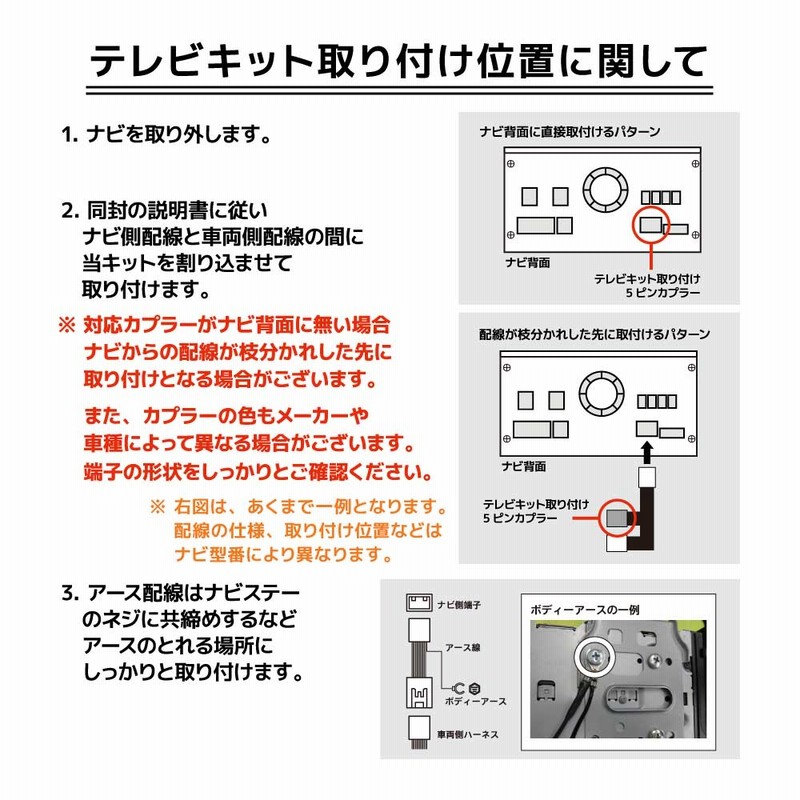 ダイハツ ディーラーオプション ナビ 操作可能 走行中テレビが見れる テレナビ キット 2021年 NSZN-X71D（N243） テレビキット  ハーネス | LINEショッピング